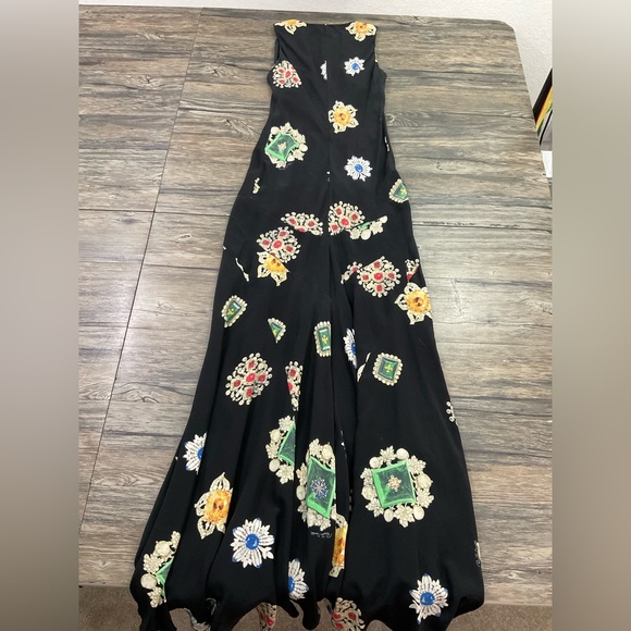 Roberto Cavailli Silk Jewel Dress - Picture 8 of 8